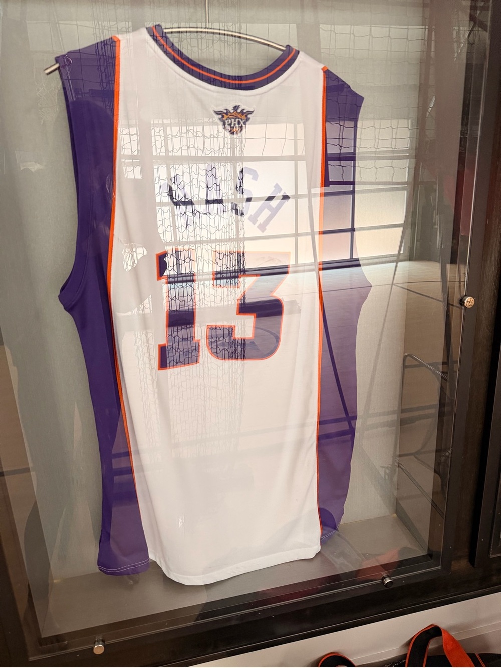 #13 White & Purple Basketball Jersey